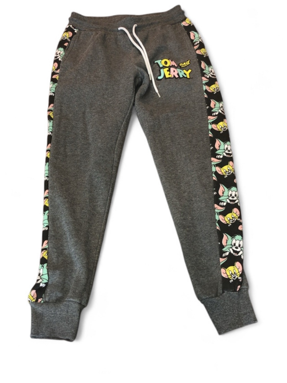 Tom and Jerry kids Gray Joggers with Character Side Panels